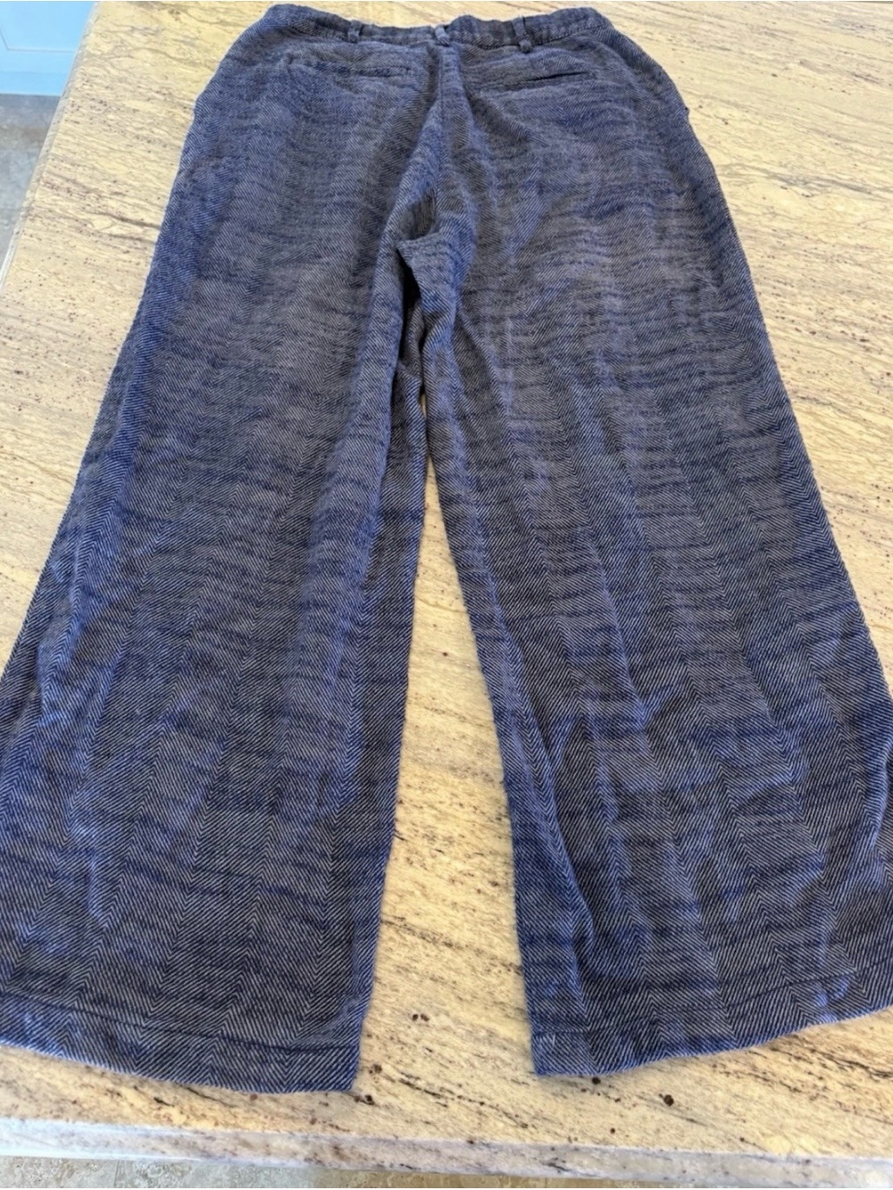 Urban Outfitters Wide-Leg Flare Jeans in Charcoal Blue